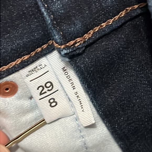 LOFT Modern Skinny Dark Wash Jeans - Picture 5 of 6